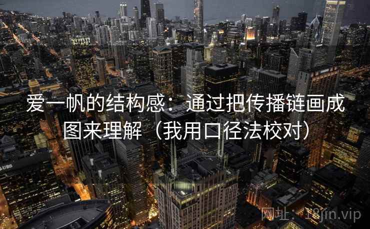 爱一帆的结构感：通过把传播链画成图来理解（我用口径法校对）